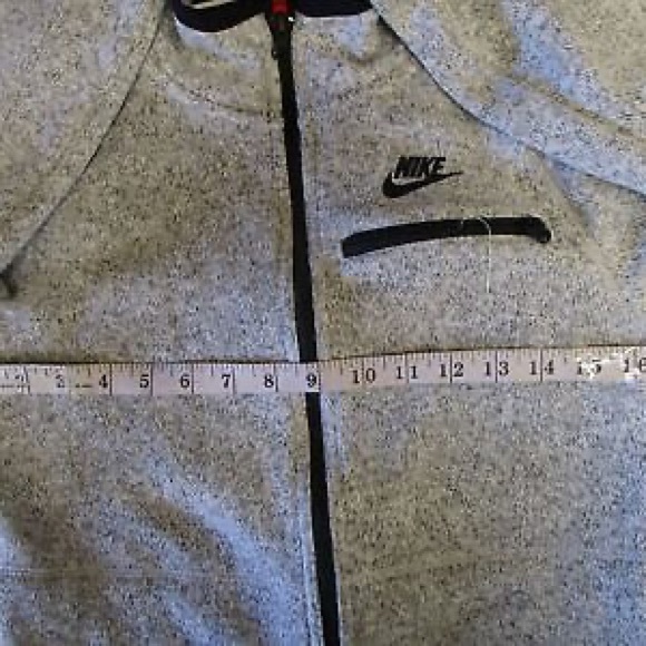 Nike Sweater Womens Small Full Zip Sweatshirt black and grey - Picture 4 of 7